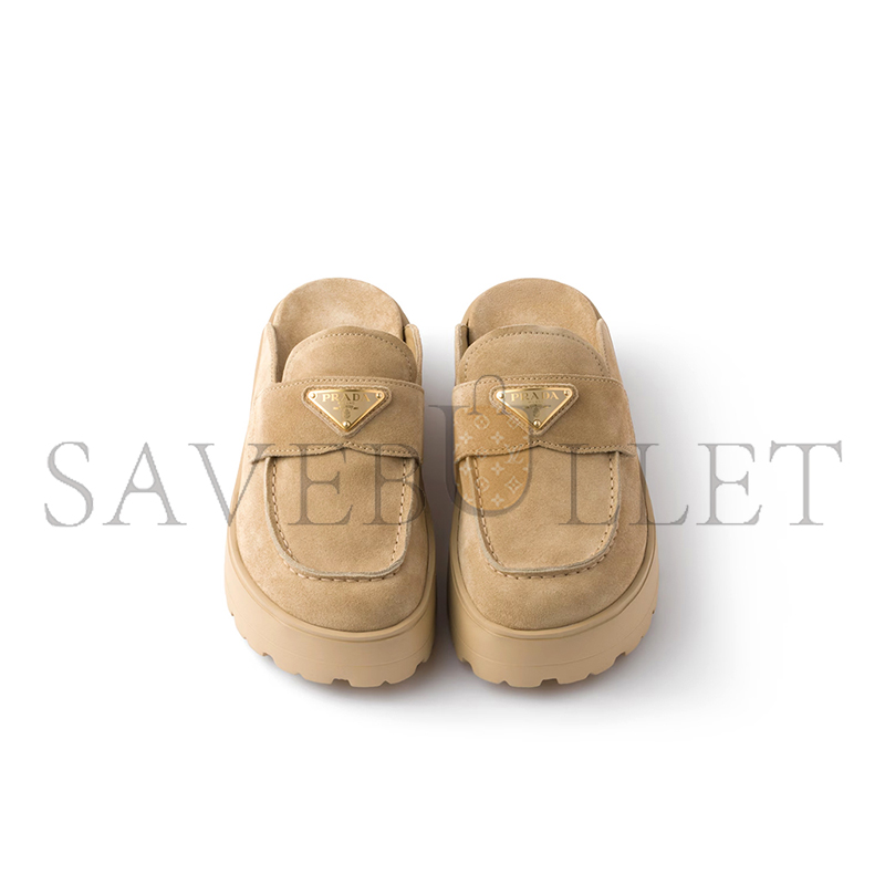 Pra*a suede flatform mules 1xz778